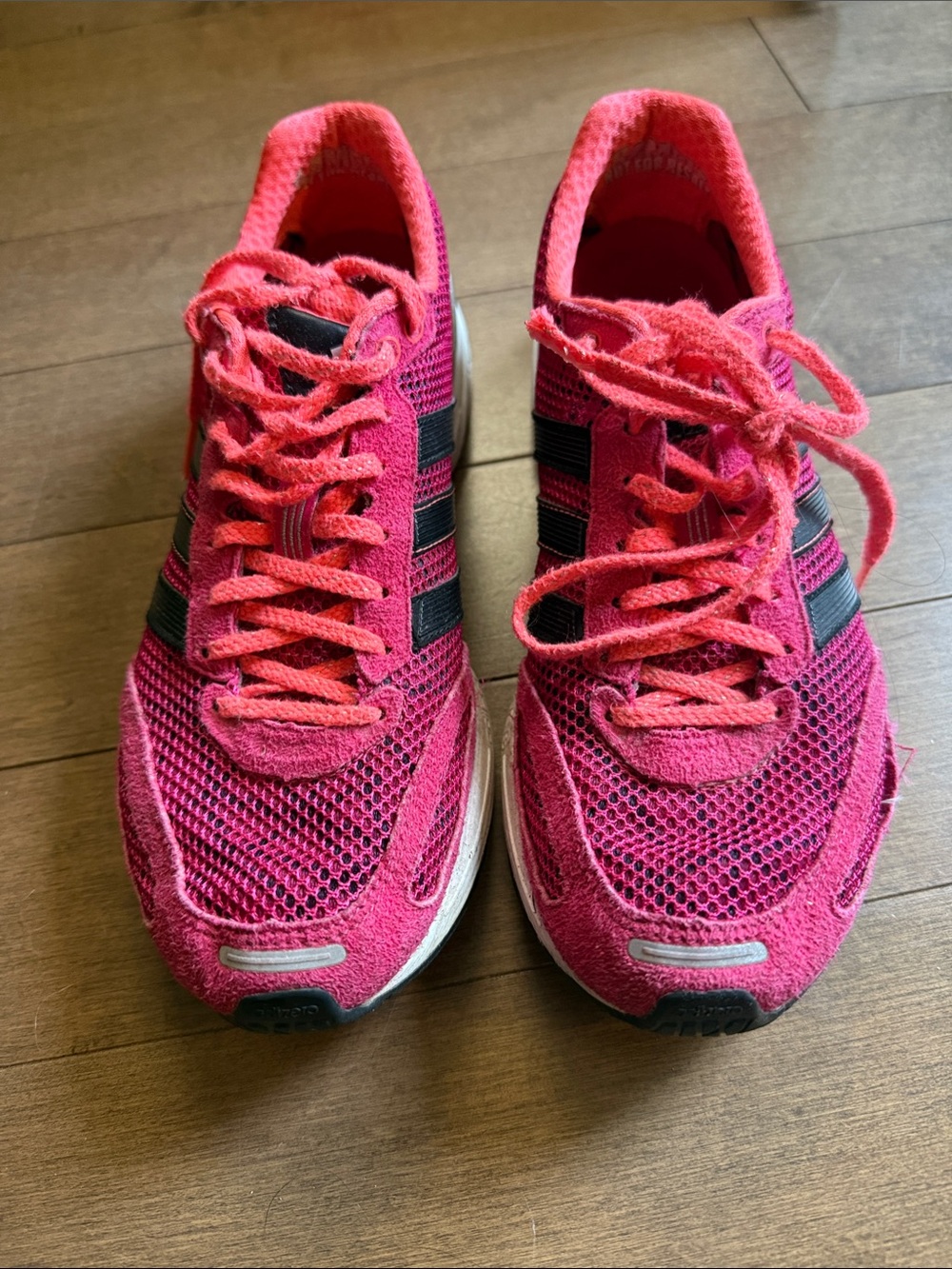 adidas Pink and Black Women's Athletic Sneakers